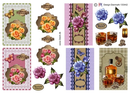 3D Blomster og drinks